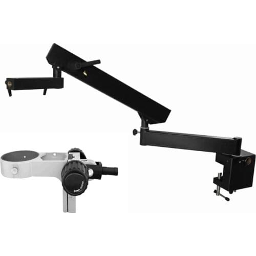 Microscope flex arm clamping stand/stereo microscope articulating flex table clamping arm with table clamp