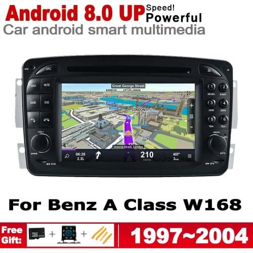 HD IPS DSP Stereo Android 8.0 up Car DVD GPS Navi Map For Mercedes Benz A Class W16 1997~2004 NTG 2 DIN multimedia player radio