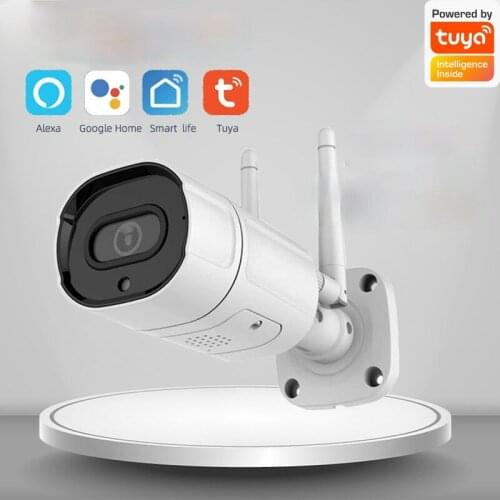 Tuya 2MP Wifi Camera Bullet Waterproof Outdoor Wireless HD IP Camera Two Way Audio AI Human Detection Night Vision Smart Camera