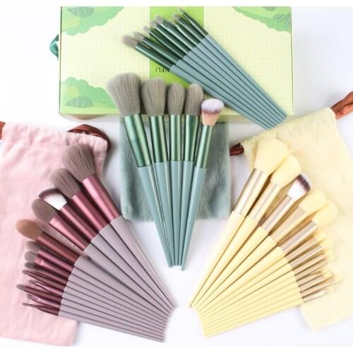 5/13p Professional Makeup Brush Set Soft Fur Beauty Highlighter Powder Foundation Concealer Multifunctional Cosmetic Tool Makeup