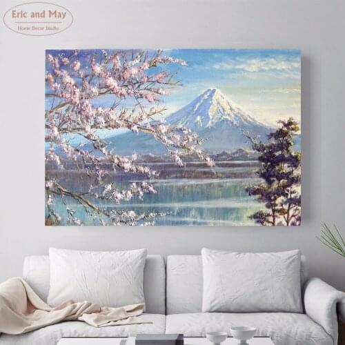 Fuji Mountain Landscape Canvas Art Print Painting Poster Wall Picture For Living Room Home Decorative Bedroom Decor No Frame