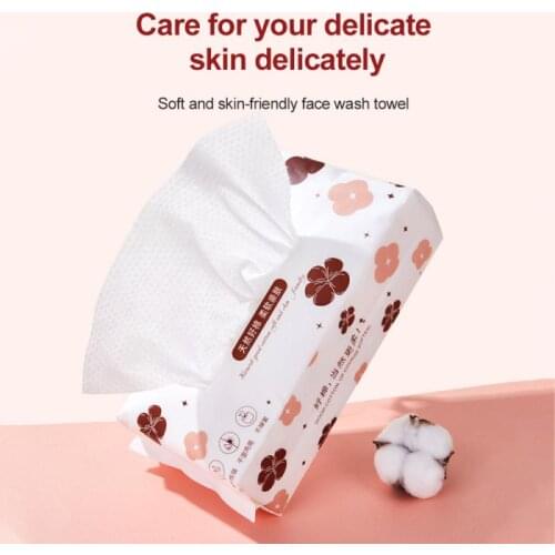 NOVO Disposable Cotton Soft Towel Thickened Cleansing Towel Makeup Remover Cotton Facial Cleansing Towel Wet And Dry Dual-use