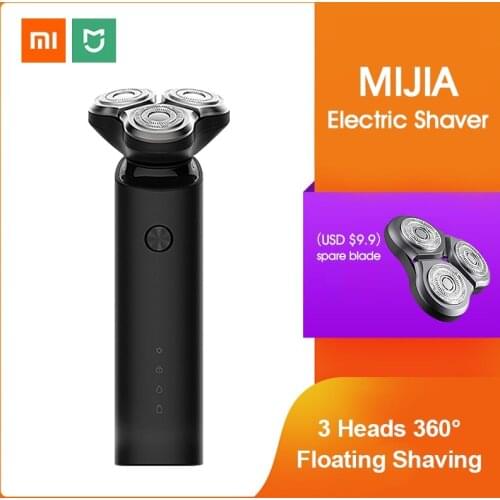 Xiaomi Electric Shaver Mijia Razor Shaving beard Machine for Men Dry Wet Beard Trimmer Rechargeable washable 3D head Dual Blades