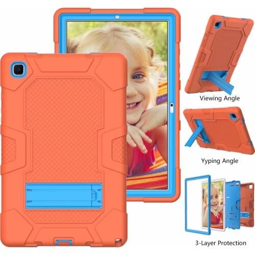 Rugged Duty Armor Silicone Tablet Case For Samsung Galaxy Tab A7 10.4 inch 2020 SM T500 SM T505 Stand Tablet Cover Shell