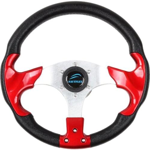 Boat Steering Wheel, 3 Spoke - Marine Yacht Sports Wheel, for 3/4inch (19 mm) Tapered Shaft