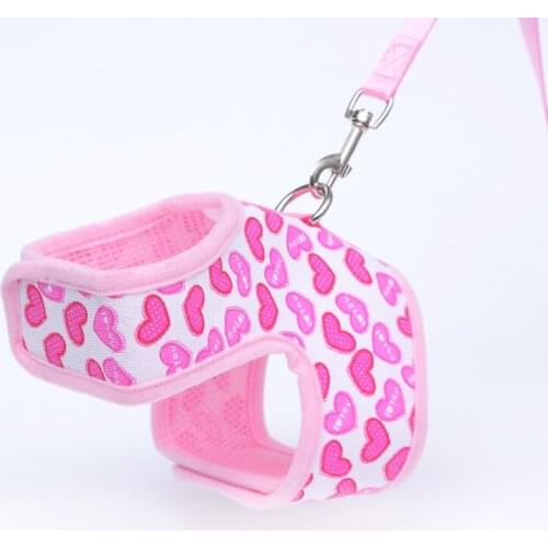 Mesh Breathable Pet Dog Harness Leash Set Adjustable Puppy Chest Strap For Small Dogs Chihuahua Lead Walking Dog Pets Products