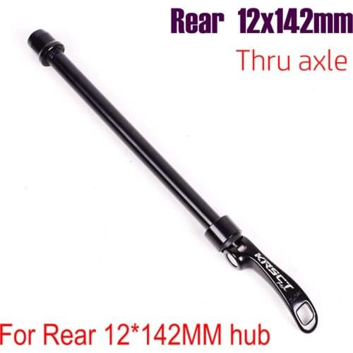 Road mountain bike front fork axle fat bicycle thru quick release Aluminum alloy mountain skewers front 12*142mm bike parts