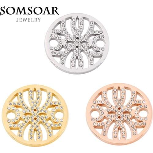 SOMSOAR 33MM Early Dew Coin Disc Fit For 35MM Large Coin Holder Frame Pendant Necklace 10pcs/lot Wholesale