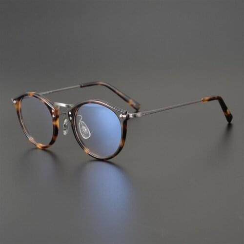 Japanese Titanium Prescription Glass Women Myopia Eyeglass Frame for men Vintage Japan Designer Brand Glass GMS805 Glasses Frame