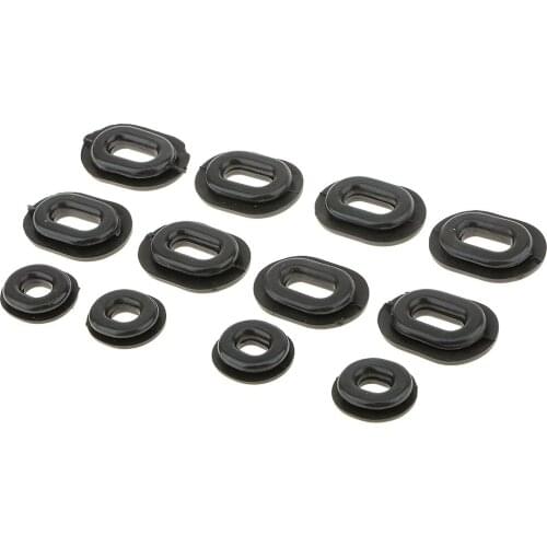 12pcs Black rubber Side Cover Grommets For Motorcycle Car Auto CG125