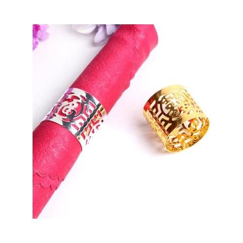 2/PCS Chinese hotel restaurant napkin ring ring flouxi napkin ring