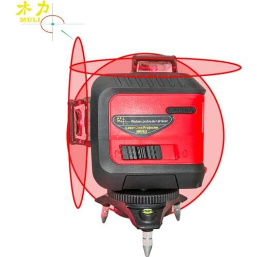 Muli 3D Red 5/12Lines Laser Level 360 Self Leveling Waterproof Shockproof Accurate Touch Key Lithium Battery Construction Tools