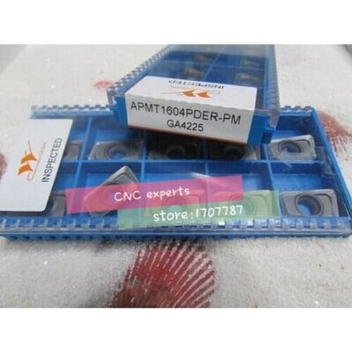 Free shipping, cemented carbide milling insert APMT1604PDER-PM GA4225 suitable for BAP400R series will face external tool