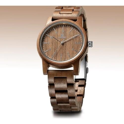 Uwood Natural Wood Watch for Men Vintage Mens Wooden Watch Gifts for Male