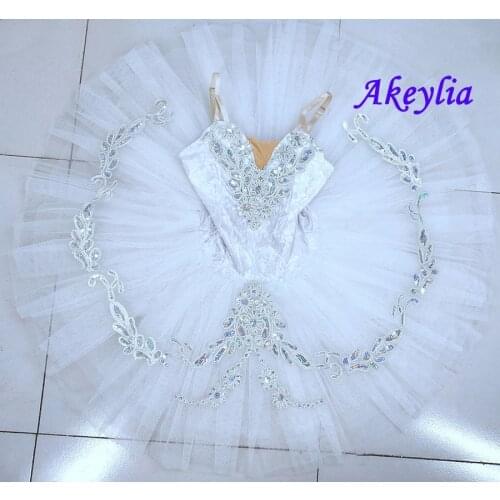 White SWAN LAKE professional ballet tutu child kids girls ballerina costume contemporary party dance costumes ballet tutu child