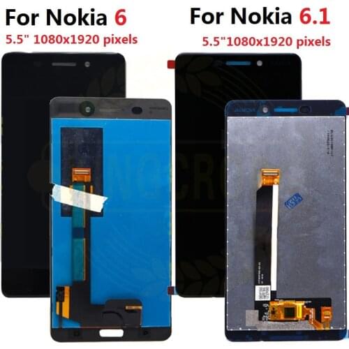 For Nokia 6 TA-1021 Nokia 6.1 TA-1043 TA-1045 TA-1050 TA-1054 TA-1068 LCD Display Touch Screen Glass Panel Digitizer Assembly