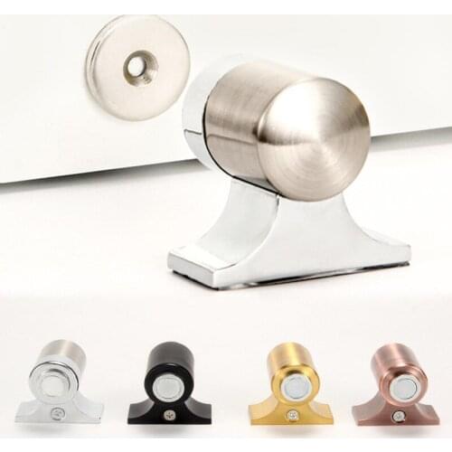 Punch Free Door Stopper Magnetic Limiters Catch Doorstop For Door Magnet Door Stopper Deurstop Floor Doors Stop Magnetic