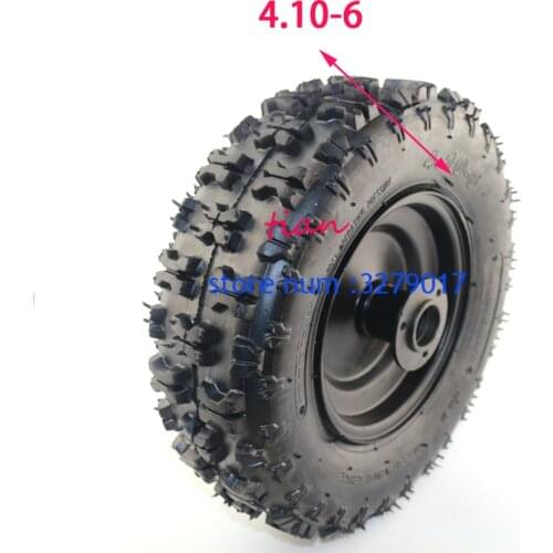 Hot Sale High Performance 4.10-6 Tyre and Rim Fit All Models ATV Go Kart MIni Quad 47cc 49cc Snowplow Tires Snowmobile Tires