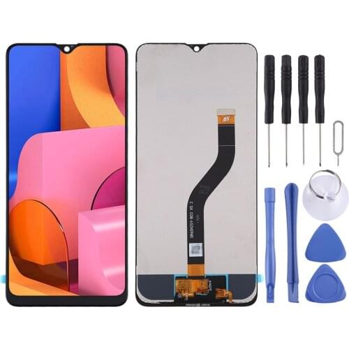 IPartsBuy for Galaxy A20s Original IPS LCD Material LCD Screen and Digitizer Full Assembly
