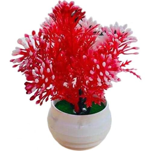 Artificial Plant Pot Orchid Desktop Potted Ornaments Plastic Beautiful Garden Imitation Flower Pot Indoor Decoration