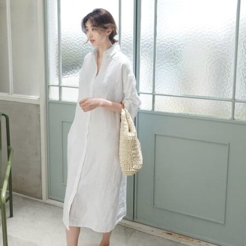 Summer WomenS Dress 2021 Shirt Dress Long Evening Female Vintage Maxi White Oversize Beach Women Dresses Casual Elegant Prom