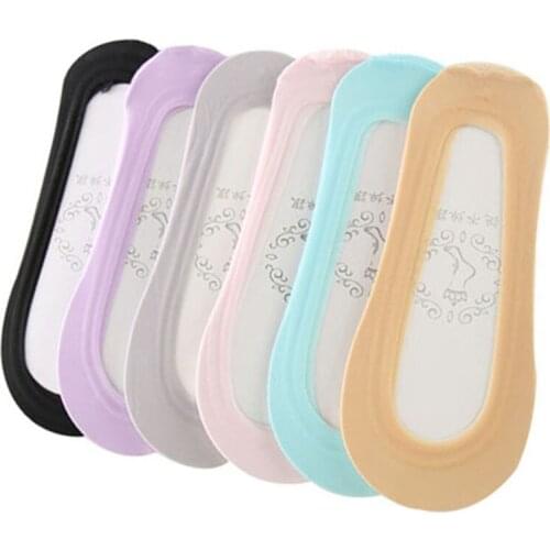 6pairs Fashon Women Socks Lady Cotton Lace Rose Flower Antiskid Invisible Sock No Show Low Cut Short Boat Socks Summer Meias Sox