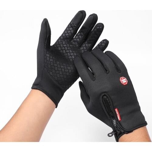 Motorcycle Motocross Bicycle Cycling Gloves Winter Warm Full Finger with Touch Function Shockproof Keep Warm 2021 New