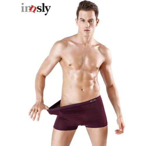 Mens Boxer Bamboo Fiber Elastic Big Size Male Underwear Youth Comfortable Sports Sweat-absorbent Breathable Striped Shorts