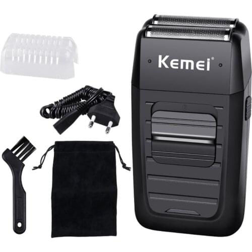 Reciprocating Electric Shaver Portable Household Razor Male Powerful Rechargeable With Double Knife Head