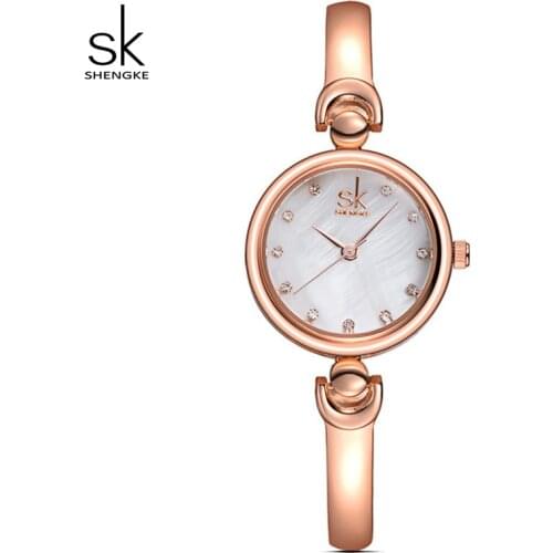 Shengke Top Brand Women Watches Luxury Geneva Quartz Watch Ladies Clock Relogio Feminino 2019 SK Women Bracelet Watches #K0013