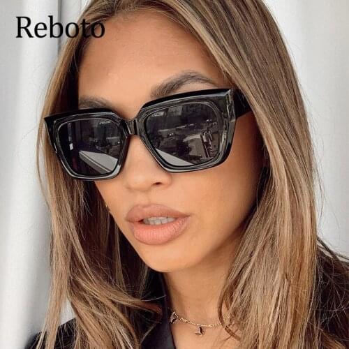 Travel driving Square Sunglasses Women 2021 Brand Vintage Fashion Big Frame Summer Green Shades Sun Glasses For Female Ladies