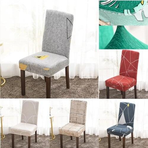 Fabric Chair Covers for Dining Room Chairs Cover Spandex Elastic Chair Cover for Chairs for Kitchen High Chair Cover for Feeding
