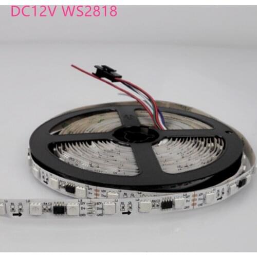 5M WS2818 Led strip light (Upgrade version WS2811) 5050 RGB 30leds/m 60leds/m DC12V addressable digital tape flexible strips