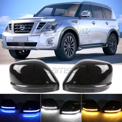 LED Rearview Side Mirror Light for Nissan Patrol Y62 2016 2017 2018 2019 Indicator Driving Lamp w Dynamic Sequential Turn Signal