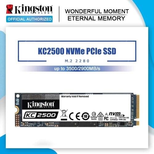 M2 2280 SSD Kingston M.2 SSD 2TB 1TB 500G 250G HD NVMe SSD Hard Drive HDD Hard Disk 1 TB KC2500 Solid State PCIe for Laptop