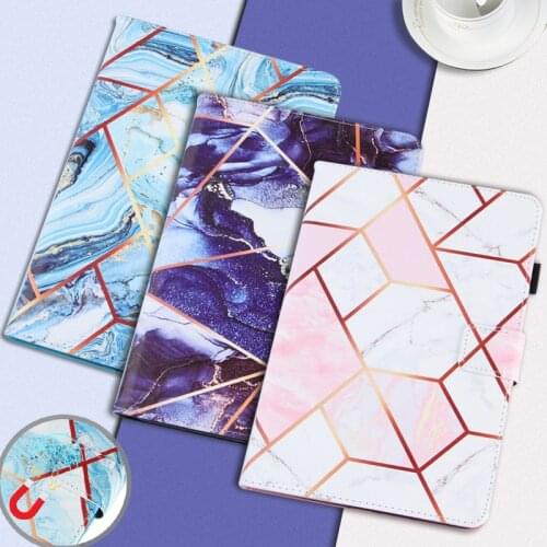 7'' Universal PU Leather Coque for Samsung Galaxy Tab 3 Lite 7.0 T230 Tab A 6 7.0 T280 T285 Case Marble Cover for Huawei T3 7.0