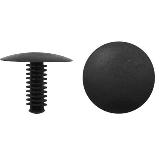 Uxcell a16122800ux0534 40pcs Black Car Plastic Push Rivet Fastener Bumper Clips Fit 5mm x 4mm Dia Hole, 40 Pack