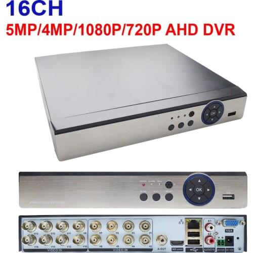 JIENUO AHD DVR 16CH 5MP 4MP 1080N 720P Video Surveillance Security CCTV Recorder Hybrid Recorder for For Analog AHD CVI TVI IPC