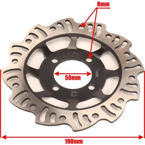 Motorcycle Parts 190mm Rear Brake Disc Brake Rotor For Small Off-road Motorcycle Dirt Pit Bike Free Shipping