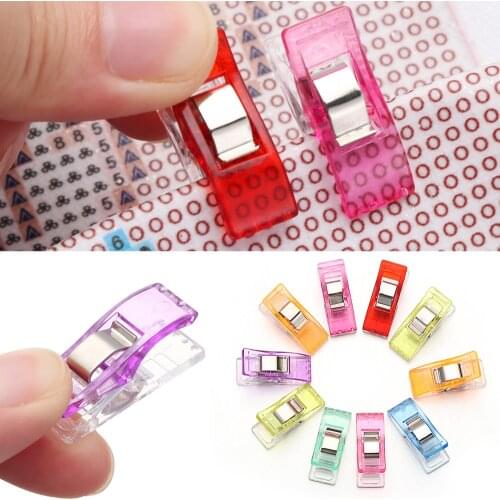 10Pcs 5D Diamond Painting Clips Cross Stitch Blinder Clips Fabric Garment Clip To Keep Painting Canvas Steady Sewing Accessories