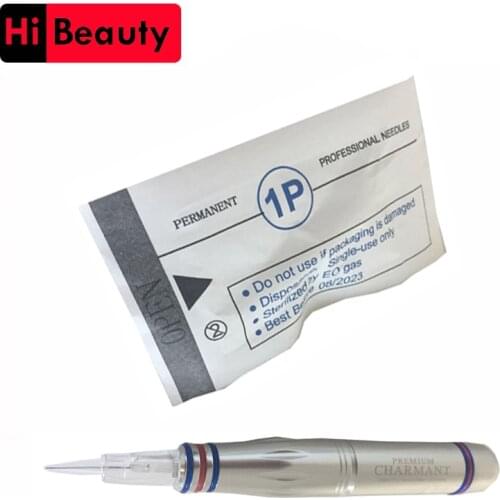 100pcs/lot Disposable Sterilized 8mm Screw Tattoo Needles Cartridge Tip 1P 1RL For Premium Charmant Liberty Permanent Machine