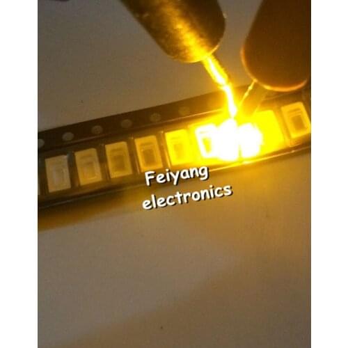 200pcs 5630/5730 SMD/SMT YELLOW SMD 5730 LED Surface Mount Yellow 2.0~2.6V 580-590nm Ultra Birght Led Diode Chip 5730 Yellow