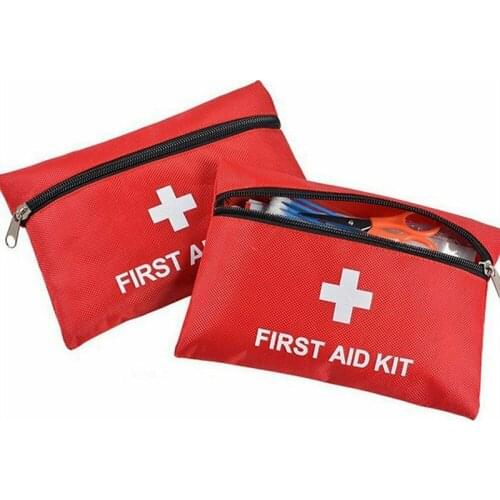 43Pcs First Aid Kit Medical Pouch Emergency 1st Aid Bag Work Travel Holiday Car