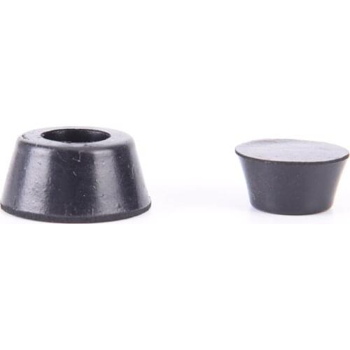 50Pcs/Lot 2Styles Universal Black Conical Recessed Rubber Feet Bumpers Pads