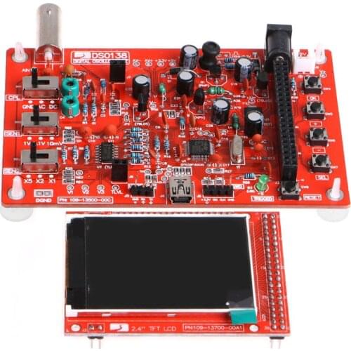 Acrylic DIY Clear Shell Case for DSO138 2.4" TFT Digital Oscilloscope Kit