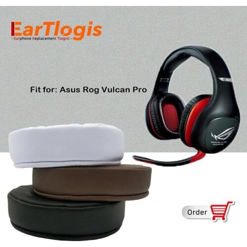 EarTlogis Replacement Ear Pads for Asus Rog Vulcan Pro Republic of Gamers Headset Parts Earmuff Cover Cushion Cups pillow