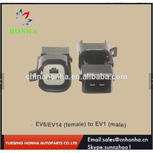Free shipping EV6 EV14 female to EV1 male 2 pin waterproof connector