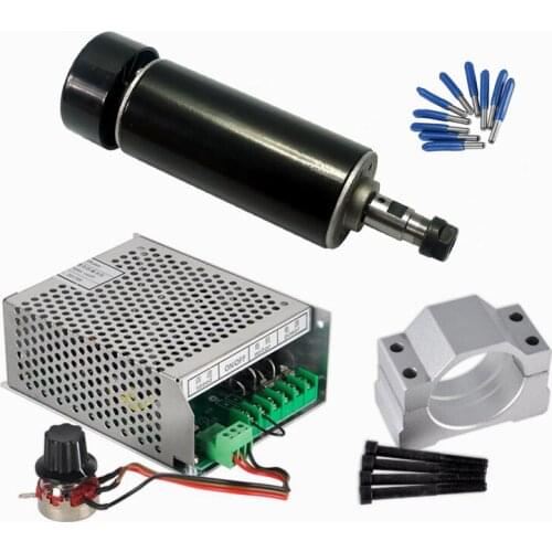 CNC Spindle 500W Air Cooled Mach3 Power Supply Governor 52MM Clamp ER11 Collet 3.175mm CNC Tools for diy machine