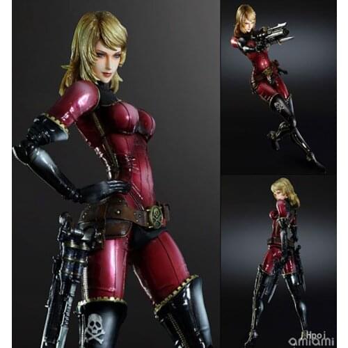 Original PlayArts Kai Space Pirate Captain Harlock Kei PVC Action Figure Toy Model 27cm