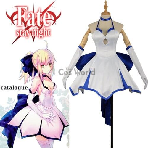 Fate ZERO Grand Order Nero Saber Tee Dress Slip Dress Full Dress Uniform Outfit Cosplay Costumes